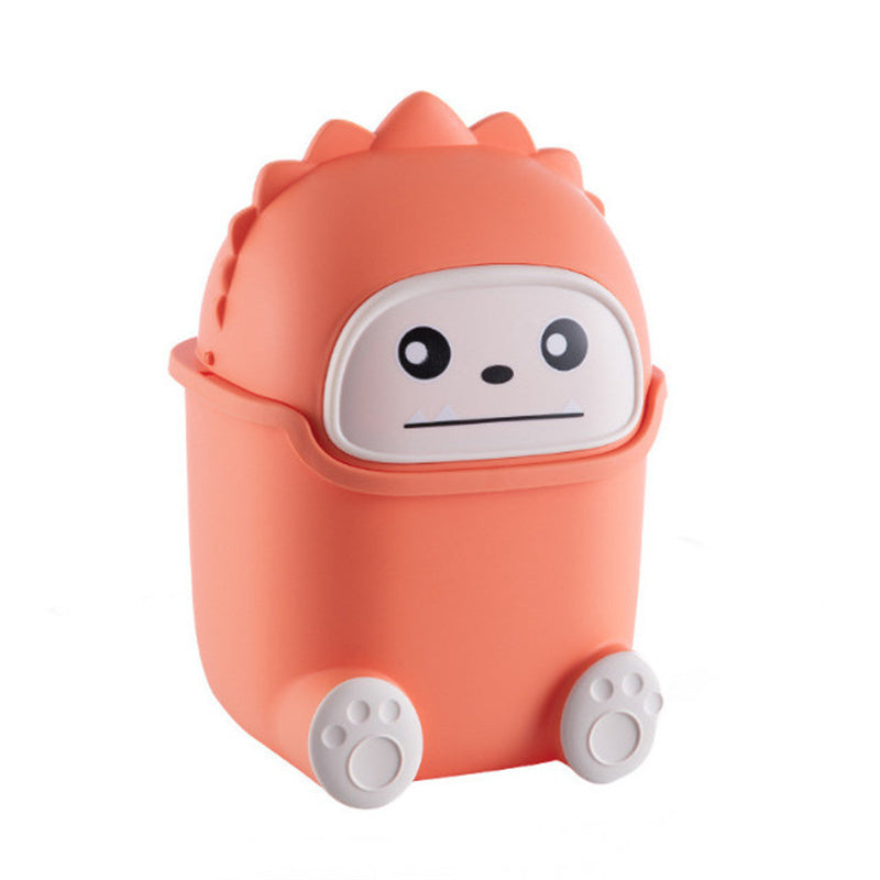 Creative Flip-Top Desktop Trash Can & Organizer