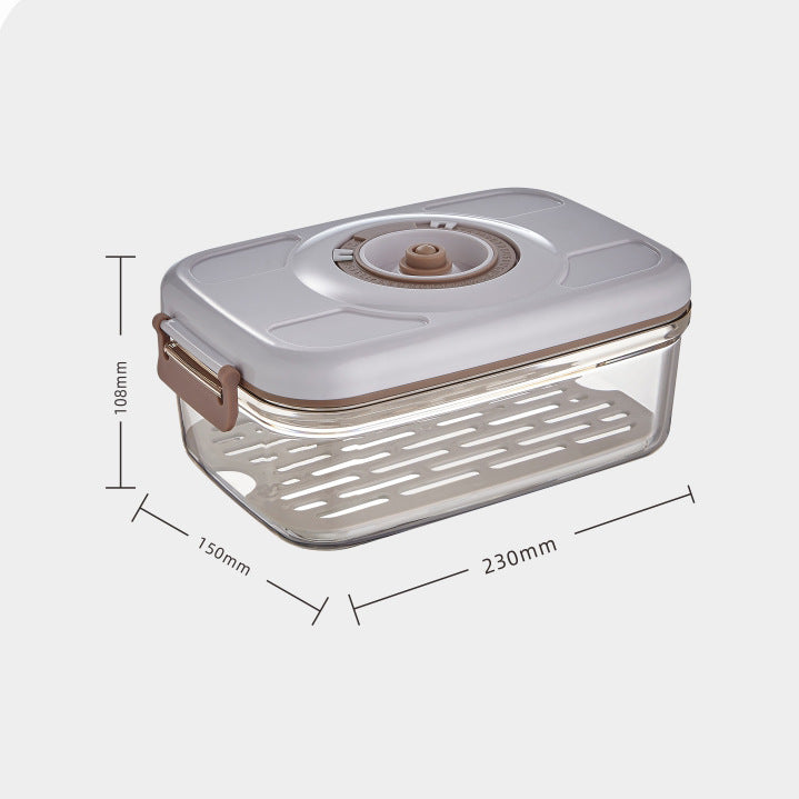 Vacuum Food Storage Container with Free Sealer – Transparent Airtight Box