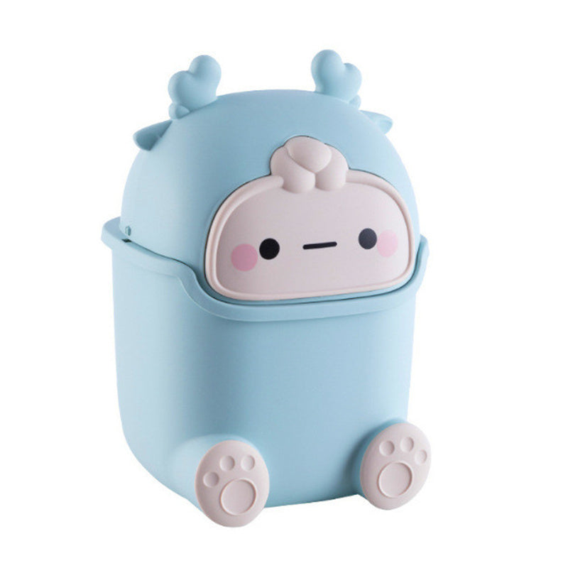 Creative Flip-Top Desktop Trash Can & Organizer