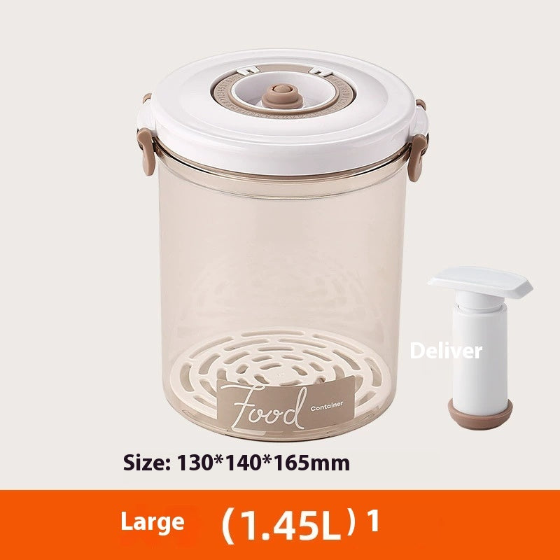 Vacuum Food Storage Container with Free Sealer – Transparent Airtight Box