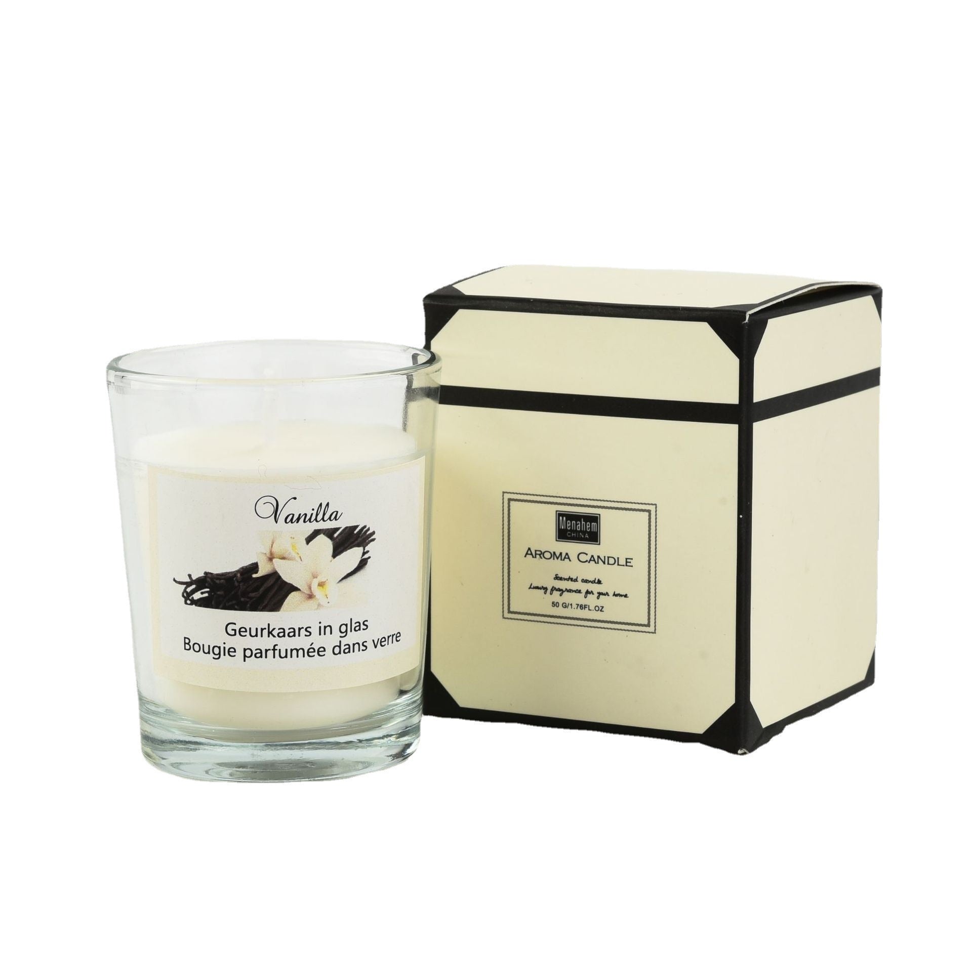 Plant-Based Aromatherapy Glass Candle – Romantic Fragrance