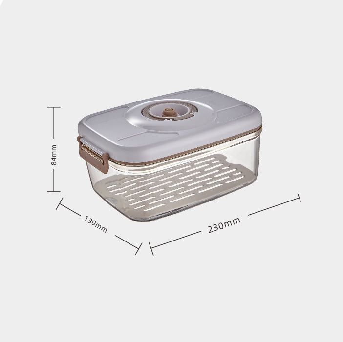 Vacuum Food Storage Container with Free Sealer – Transparent Airtight Box