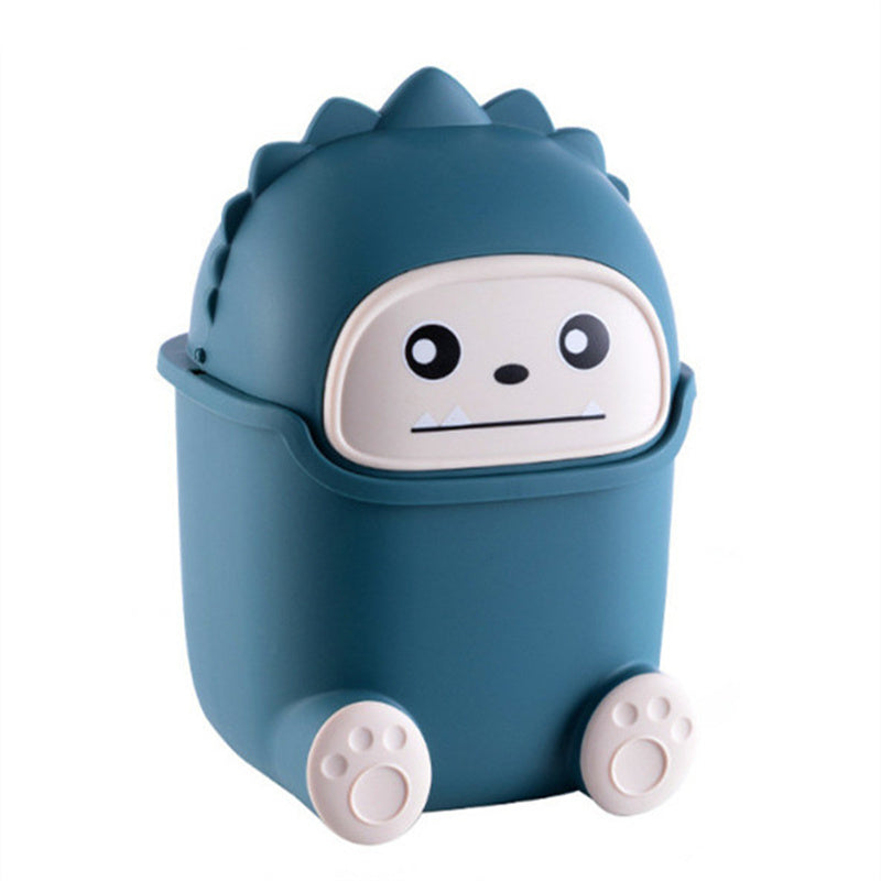 Creative Flip-Top Desktop Trash Can & Organizer