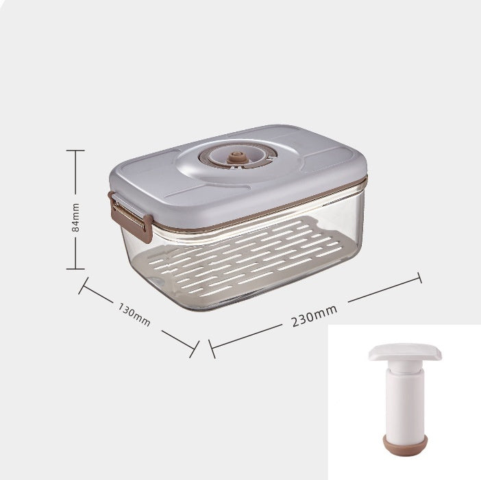 Vacuum Food Storage Container with Free Sealer – Transparent Airtight Box
