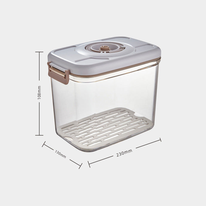 Vacuum Food Storage Container with Free Sealer – Transparent Airtight Box