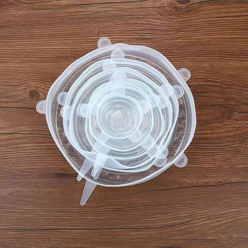 6-Pcs Silicone Stretch Lids – Reusable Food Covers