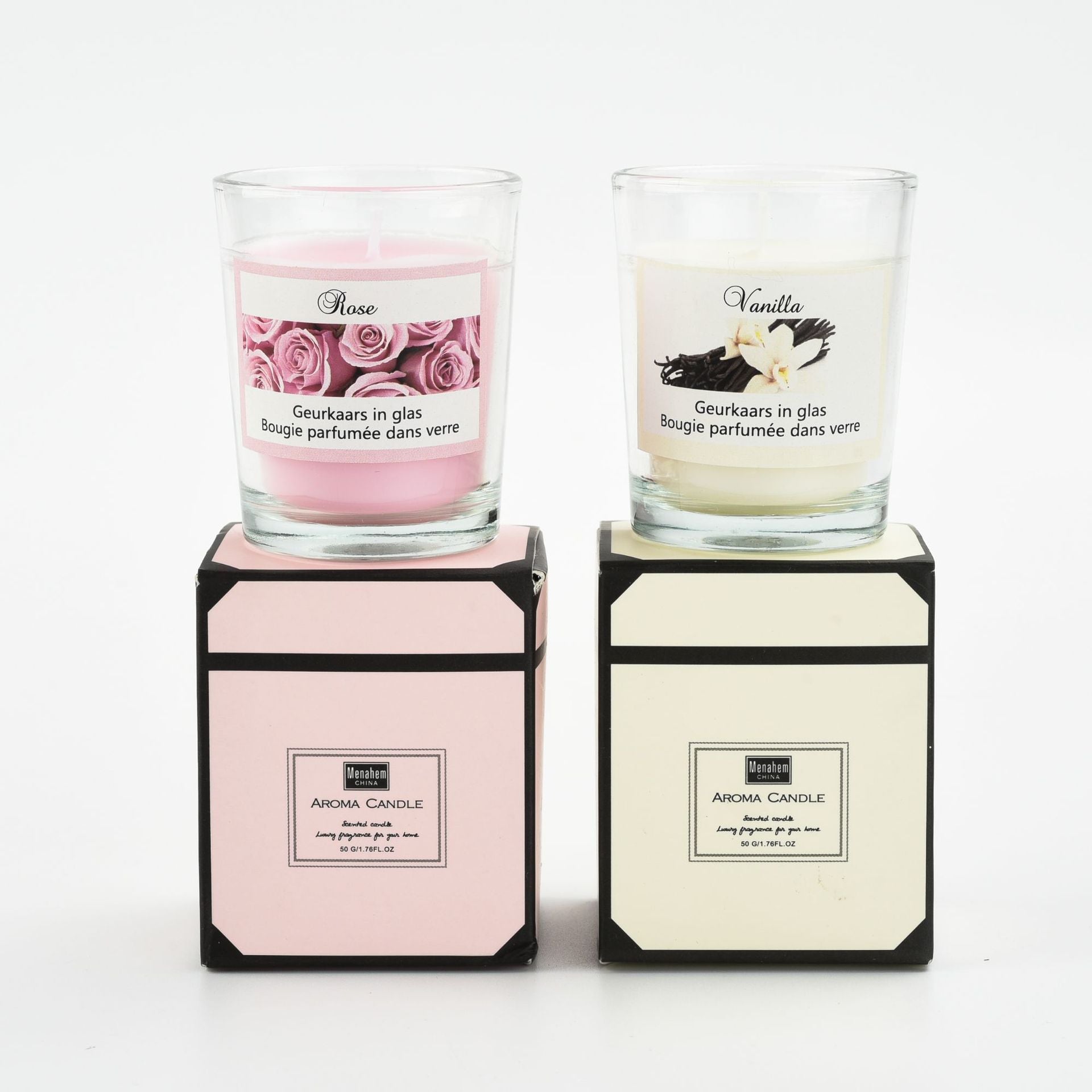 Plant-Based Aromatherapy Glass Candle – Romantic Fragrance