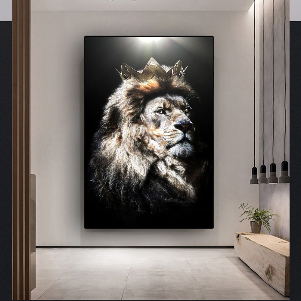 Black Wildlife Canvas Poster – Living Room Wall Decor