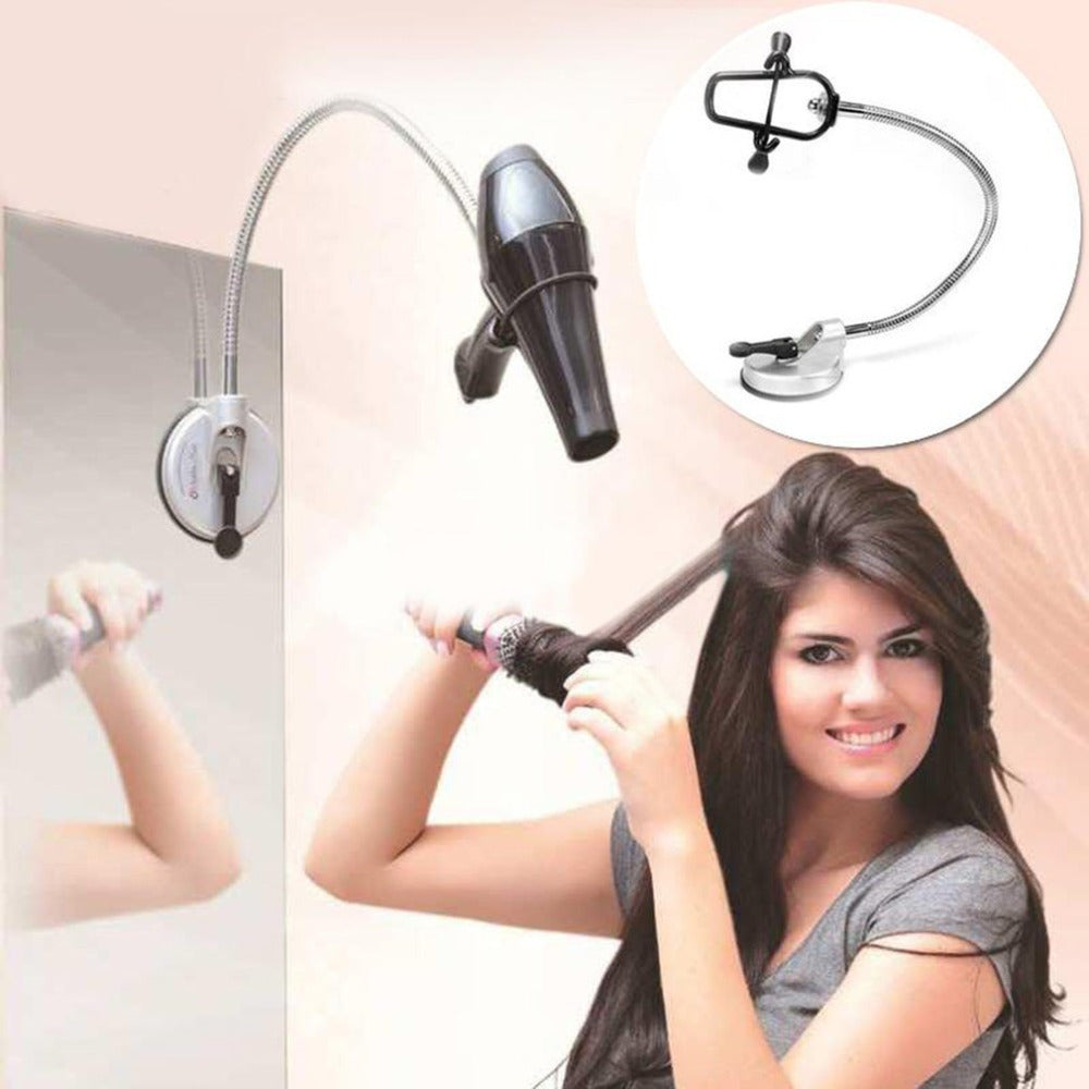 360° Rotating Hands-Free Hair Dryer & Grooming Holder Stand