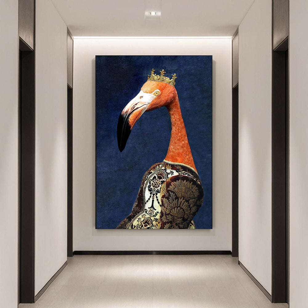 Black Wildlife Canvas Poster – Living Room Wall Decor