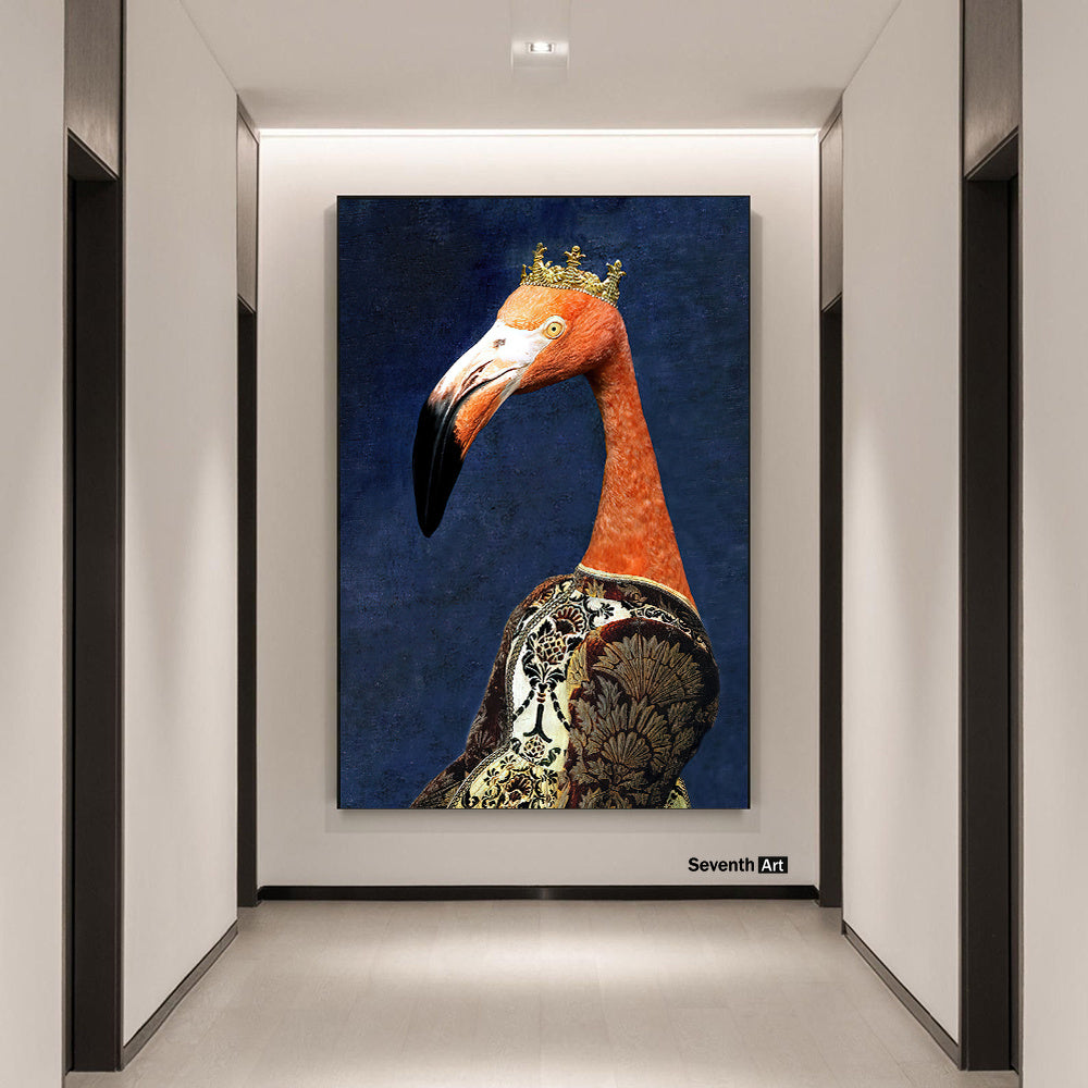 Black Wildlife Canvas Poster – Living Room Wall Decor
